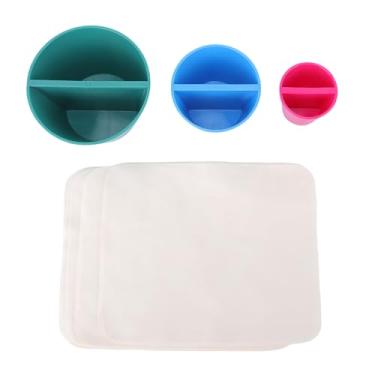 Imagem de Eujgoov Conjunto de Ferramentas de Cerâmica de Cone de Borda de 3 Tamanhos Com Tecido de Camurça Modelador de Cerâmica Impresso Em 3D para Artistas de Argila Iniciantes Modelagem Eficiente Acabamento Profissional