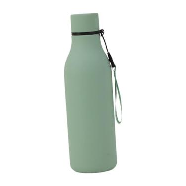 Imagem de Baoblaze Garrafa térmica de parede dupla em aço inoxidável, 550ml, reutilizável, para escritório e carro, Verde