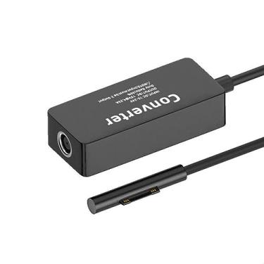 Imagem de Carregador magnético DC 7,9 * 5,5 mm para laptop 65 W cabo adaptador para Surface Pro X 9 8 7 6 5 4 3, cabo de alimentação
