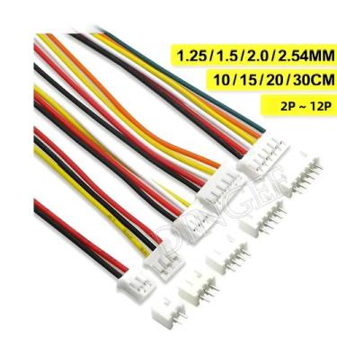 Imagem de 10 Conjuntos De Conectores De Cabo JST XH2.54 XH ZH PH 1.25mm 1.5mm 2.