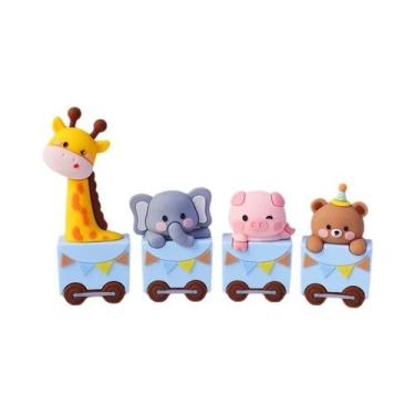 Imagem de Topo De Bolo Temático De Circo Palhaço Leão Elefante Leão Marinho Mági