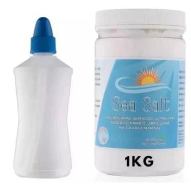 Imagem de Soro Para Lavagem Nasal Pote 1kg + Frasco Higienizador 250ml - Sea Sal
