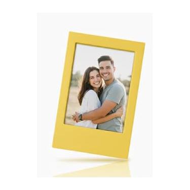 Imagem de Porta Retrato Magnético Para Câmeras Fujifilm Instax - Fotos 8x5| Ideal para Colecionadores, Decoração de Casa, Lembranças de Viagem e Presente(1 Unidade,Amarelo)