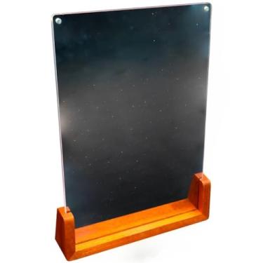 Imagem de Luminária de Mesa LED Acrílica Porta-Retrato A4 Moderna com usb e Interruptor| Para Estudar, Trabalhar, Decorar, Presentear e Ambientes com Pouca Luz Natural(A4)