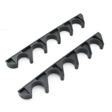 Imagem de WELWIK 2 peças de suporte de ajuste de nylon preto adequado para pátios ao ar livre, gramados, móveis de pátio ou espreguiçadeira