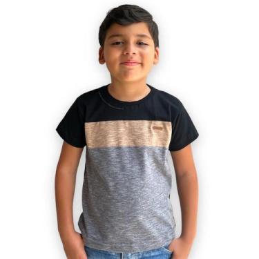 Imagem de Camiseta Infantil Menino De Marca Gola Careca Estilosa - GANGSTER, Cin