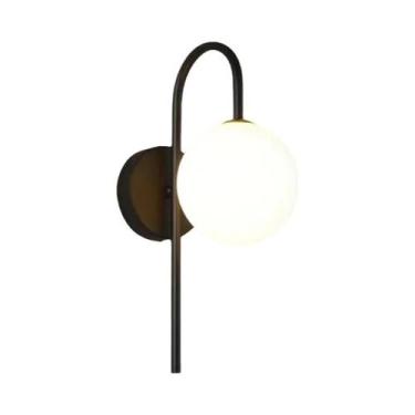 Imagem de Lâmpadas De Parede LED Preto E Dourado Com Lâmpada G9, Iluminação Para