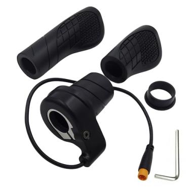 Imagem de SEMIMO FT76X Punho de acelerador meio torção – Controle de alça direita, guidão de 22 mm, conector de 3 pinos à prova d'água, cabo de substituição para bicicletas elétricas e scooters