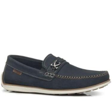 Imagem de Mocassim Pegada Masculino em Couro Marinho 142004-06-Masculino