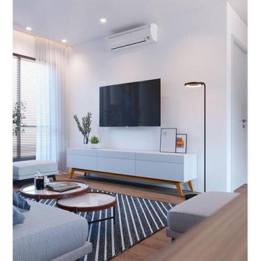 Imagem de Rack Bancada Ambiente Classic 3 Gavetas 2.2 Branco Acetinado - Imcal