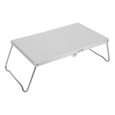 Imagem de Mesa lateral de acampamento portátil,Mesa de acampamento portátil | Mesa lateral leve para acampamento,Mesa dobrável com design estável que economiza espaço para aventuras ao ar livre