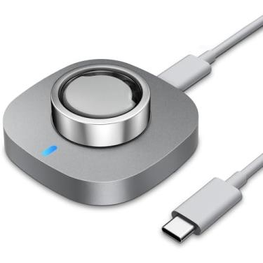 Imagem de Vigamen Carregador compatível com Oura Ring Gen 3 Horizon/Heritage-Size 13, base de carregamento rápida e segura com cabo USB-C para Smart Ring