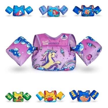 Imagem de Colete Piscina Criança Infantil Kids Boia De Braço Não Fura