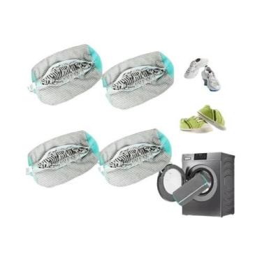 Imagem de Saco De Lavagem Para Tênis Para Máquina De Lavar, Saco Para Chinelos E