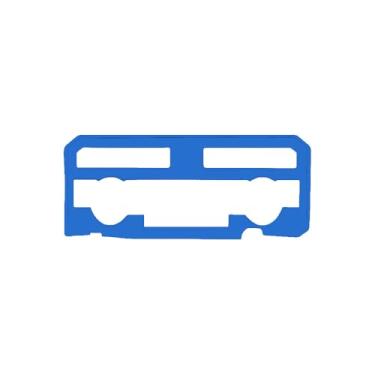 Imagem de BORUIEN Capa de painel de ar condicionado central ABS para Toyota Tacoma 2024 2025 2026 acessórios interiores para 4Runner 2025 2026 moldura de acabamento de decoração de console central (azul claro