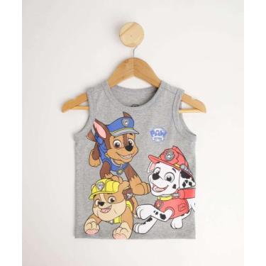 Imagem de Regata Infantil Patrulha Canina Nickelodeon Tam 1 a 3-14000, Cinza, 3