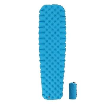 Imagem de Colchão Inflável Ultra Leve | Tapete de Dormir Impermeável para Camping e Relaxamento(azul)