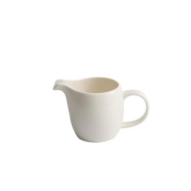Imagem de Kitchen Jarra de porcelana branca com boca pontiaguda, café e leite, com alça, pote multiuso para molho, jarro de creme (médio)