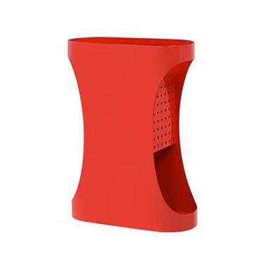 Imagem de x3anggyt5 Suporte interno para guarda-chuvas para porta frontal, balde de metal para guarda-chuvas longos economiza espaço (vermelho)