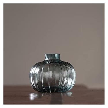 Imagem de Vaso de flor vaso de vidro transparente planta cristal decoração moderna vaso nórdico de luxo flor seca hidropônica decoração de mesa Wazon BI50VS decoração de casa (pequeno)