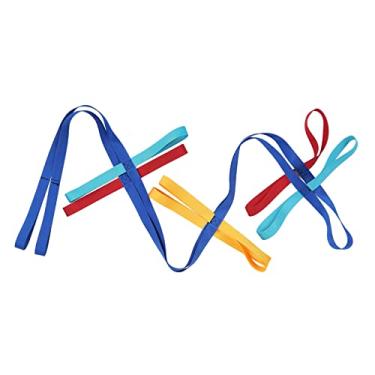 Imagem de CUOFYUNL Corda de caminhada Material de cinta atraente colorido espaço suficiente posição fixa corda de linha pré-escolar para crianças