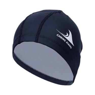 Imagem de Touca De Natação Impermeável Unissex Com Design Para Cabelos Longos, A