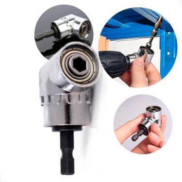 Imagem de Adaptador Angular para Parafusadeira e Furadeira 90 1/4 Extensão Bits 