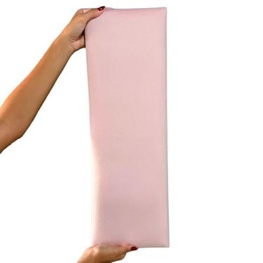 Imagem de Cabeceira Dubai Estofada Modular 20x60 cm para Cama Box | Placa Retangular Autocolante | Design Moderno(8,ROSA CLARO)