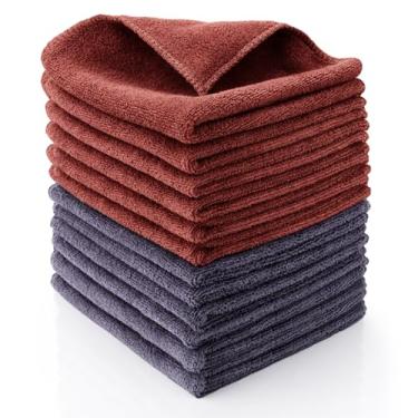 Imagem de XANGNIER Pacote com 12 toalhas barista - pano profissional de limpeza de café de microfibra para máquina de café expresso, varinhas de vapor e bancadas acessórios essenciais para cafeteria, 29 x 29 cm