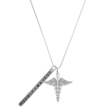 Imagem de Colar profissão contabilidade prata 925