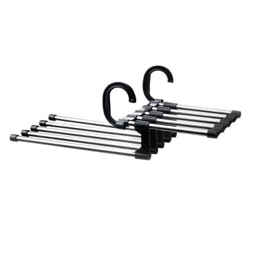 Imagem de Cabide Ajustável Cabideiro Guarda Roupa 5 Divisórias Prana