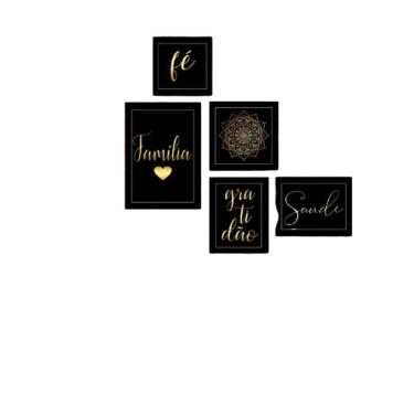 Imagem de Quadros Placas Mdf 6mm Sala Quarto Frases Familia 7 Un 20x29