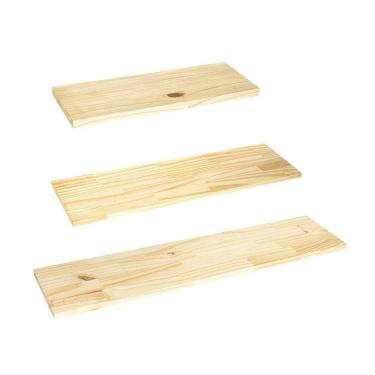 Imagem de Prateleira Invisível Multiuso De Madeira Pinus Para Parede - Stolf 105cm