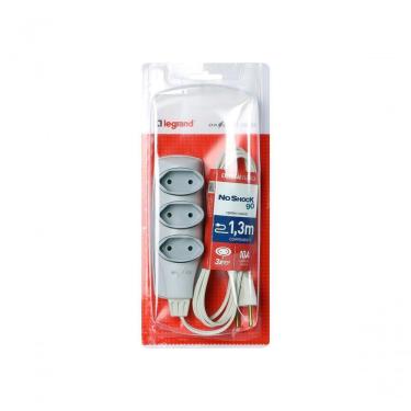 Imagem de Extensao Noshock 90 Pl 2x0,75 2p 10a Cinza 1,3 Metros Dn1903