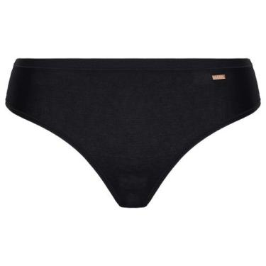 Imagem de Calcinha Biquíni Loba Clássica Lupo Algodão 40353-001, XG, Preto