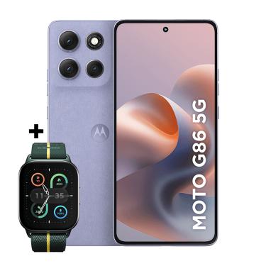 Imagem de Kit Smartphone Moto G86 512 GB + Moto Watch Fit