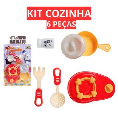 Imagem de Kit Cozinha de Brinquedo 6 Peças  Faz de Conta - Art Brink