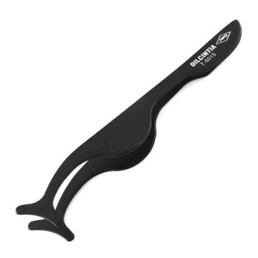 Imagem de Pinça Inox Preta P-cílios 4,0 Dilcintia