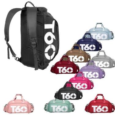 Imagem de Bolsa Mala Mochila T60 Treino Academia Bagagem Camping, Preto