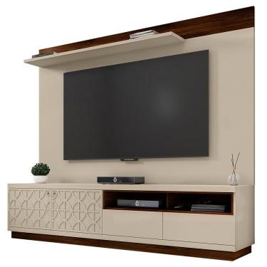 Imagem de Rack Com Painel Para Tv Até 75 Polegadas Renda 218cm Caemmun