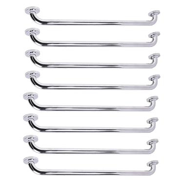 Imagem de Barra de Apoio Alca 80cm kit 8 Uni Acessibilidade Deficiente Cadeirante Idoso Box Banheiro Corrimao Seguranca Corredor