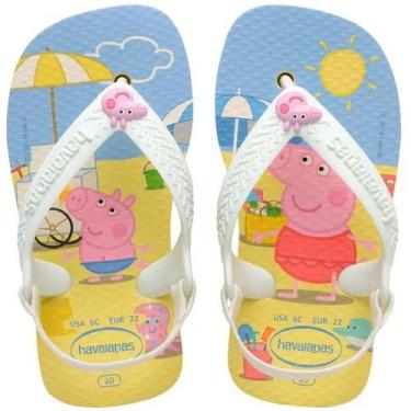 Imagem de Chinelo Havaianas Baby Peppa Pig, Buttercream, 22