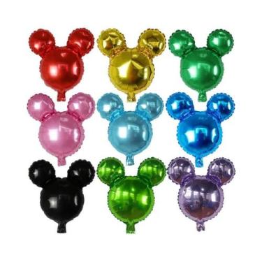 Imagem de Balões Mickey E Minnie Mouse 10pcs 40X40CM Em Papel Alumínio Para Deco