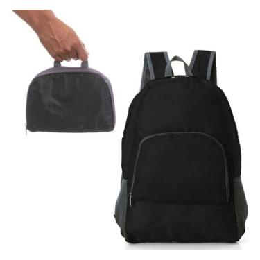 Imagem de Mochila De Nylon Dobrável Impermeável Esportiva Escolar 25L - id1- Cor