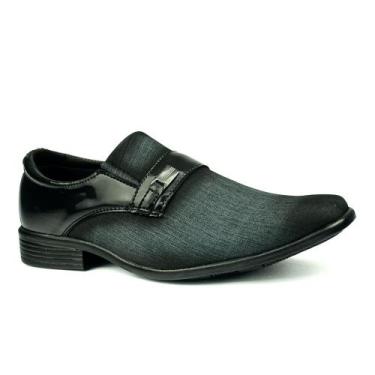 Imagem de Kit Sapato Social + Cinto Pierutti 1005 Tamanho:43COR:PRETO, 43, Preto