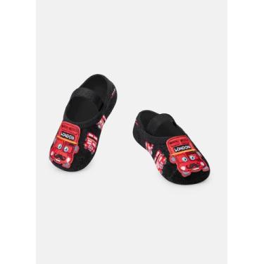 Imagem de Meia Sapatilha Bebê Menino com Aplique Ônibus - Puket, 0 A 4M