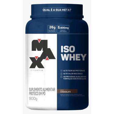 Imagem de Whey Protein Isolado Iso Whey (900g) Max Titanium-Unissex