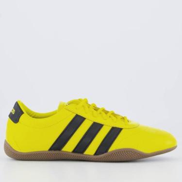 Imagem de Tênis Adidas Grand Court Lo Feminino Amarelo e Preto, 37