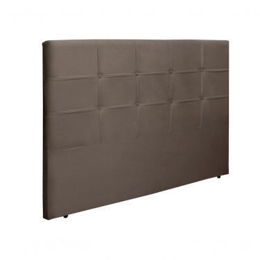 Imagem de Cabeceira para Cama Box Slim Casal 140cm Suede Transparente com Botões Élpis Móveis