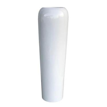 Imagem de Vaso de Fibra de Vidro Estilo Vietnamita 100x30 cm Branco - BELI HOUSE